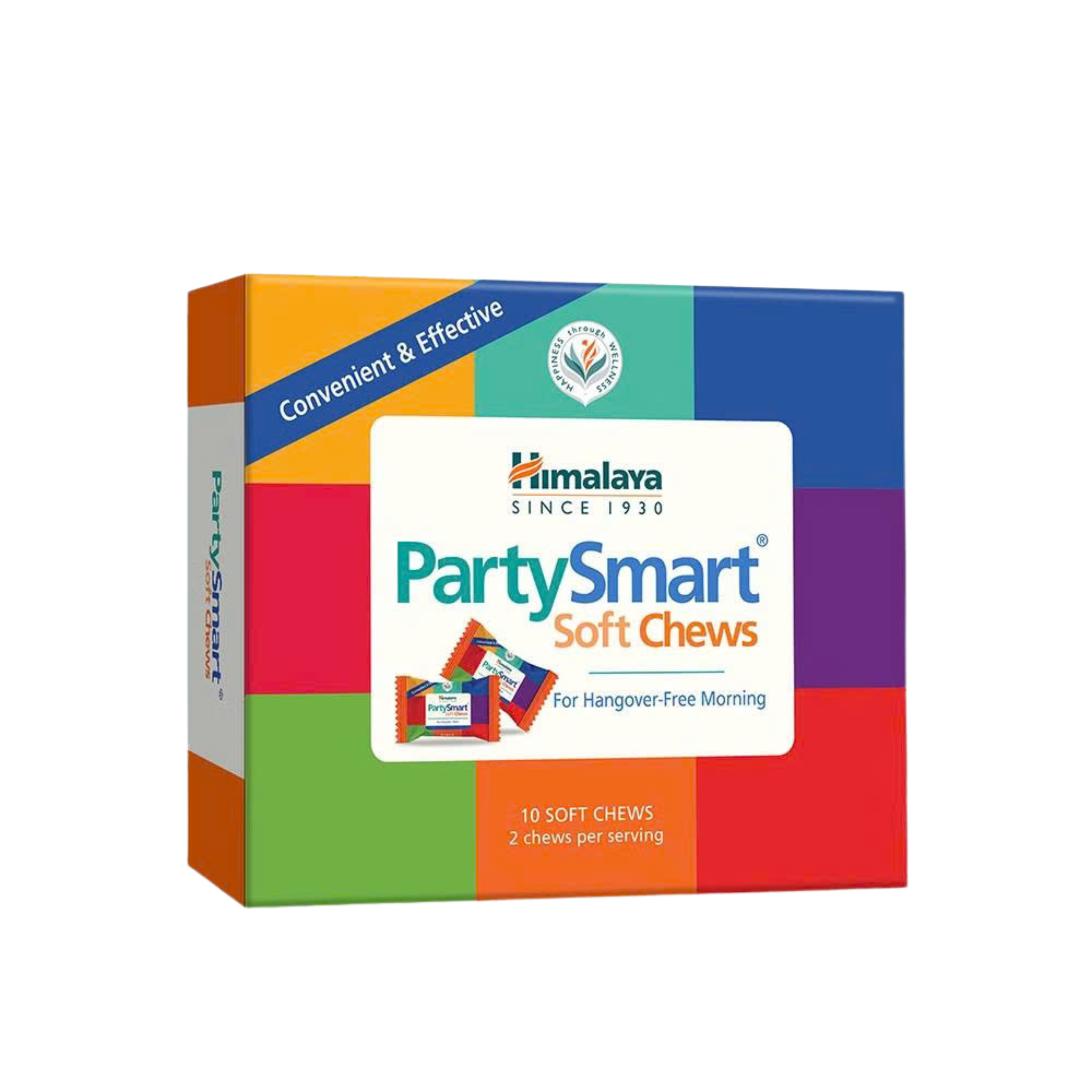 Hộp 10 viên Viên kẹo Party Smart hỗ trợ giảm buồn nôn, khó chịu sau tiệc tùng - Phân phối chính hãng