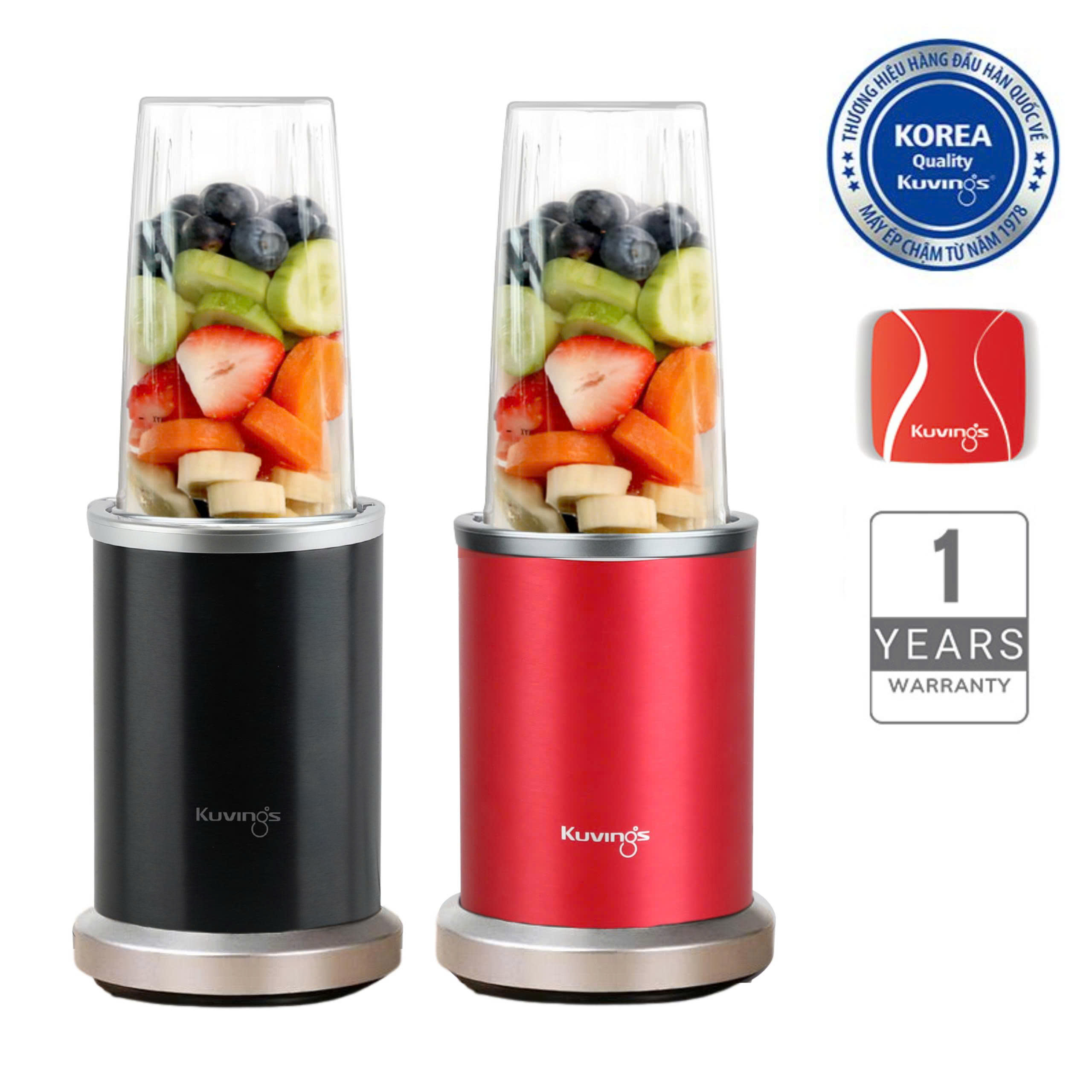 Máy xay sinh tố cá nhân chuyên nghiệp Kuvings KNB-250B, màu đen - Phân phối chính hãng