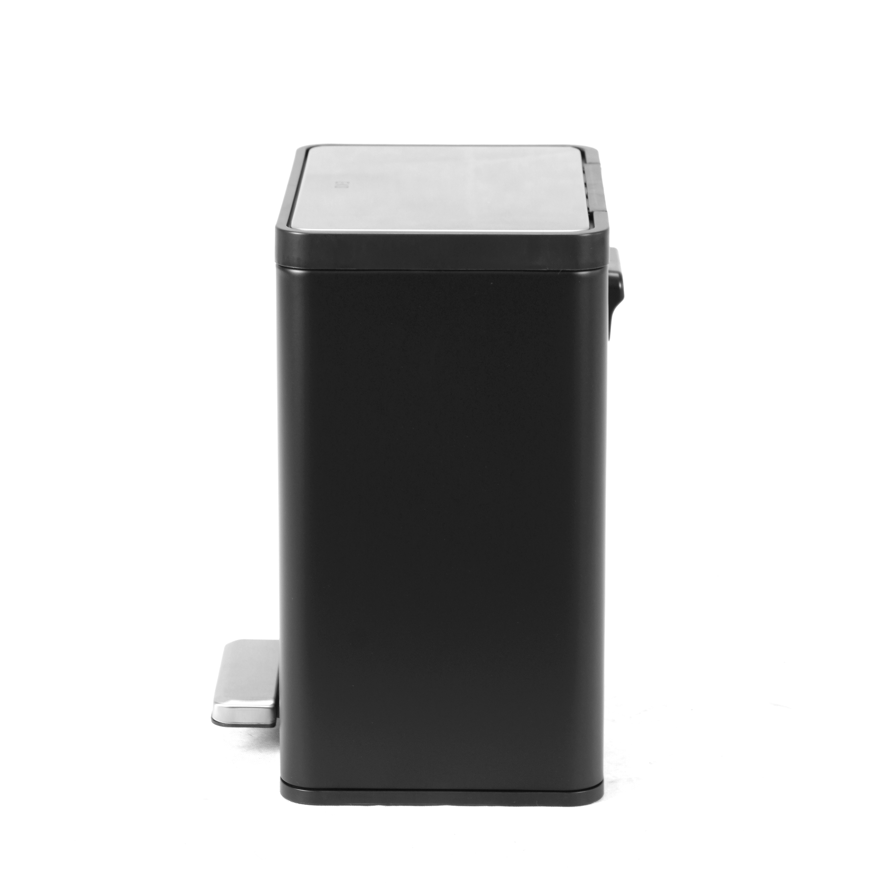 Thùng rác inox 12L nắp bật, chống ồn Eko - Đen_384622
