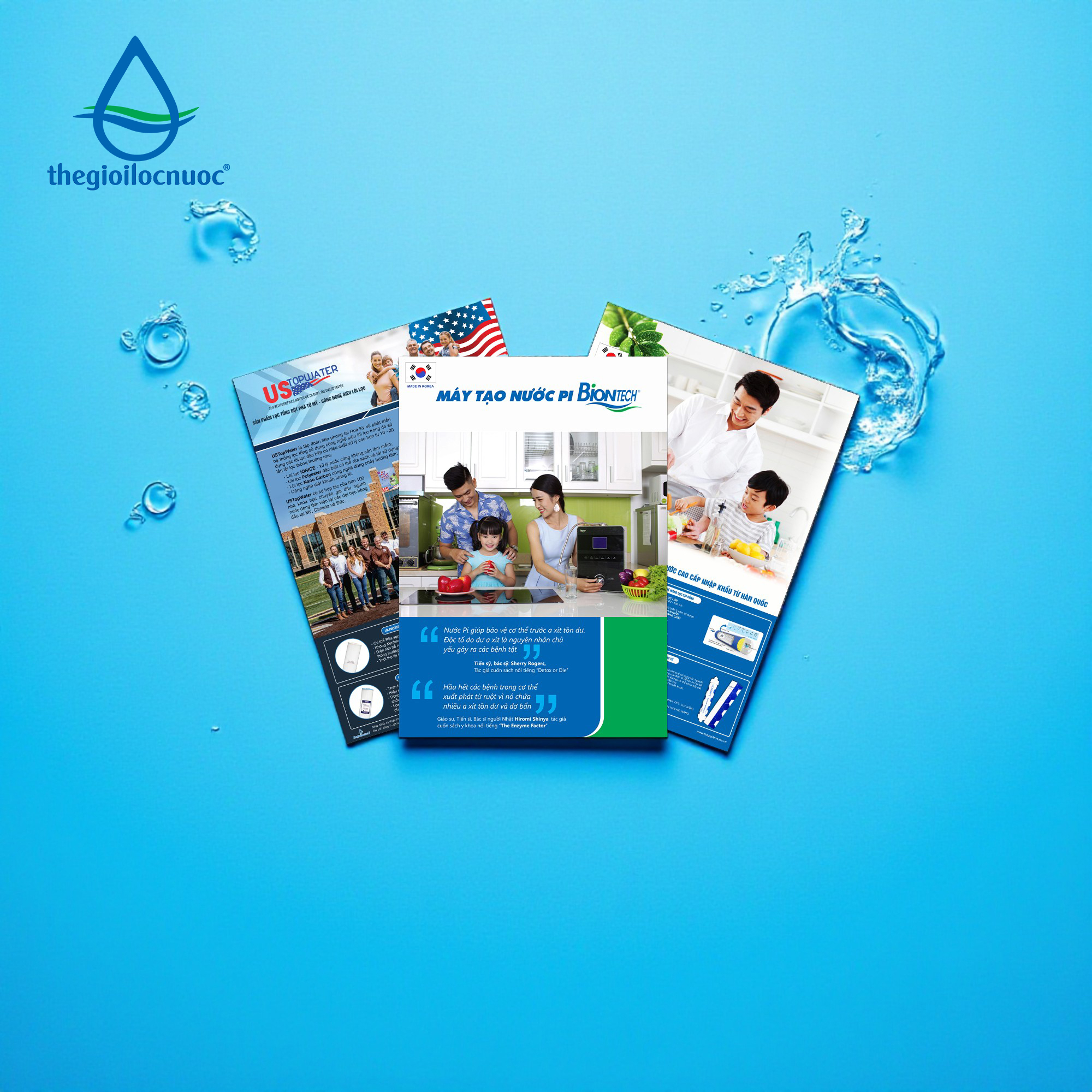 BỘ CATALOGUE THẾ GIỚI LỌC NƯỚC 3 QUYỂN: BIONTECH, WATEK, USTOPWATER - Phân phối chính hãng