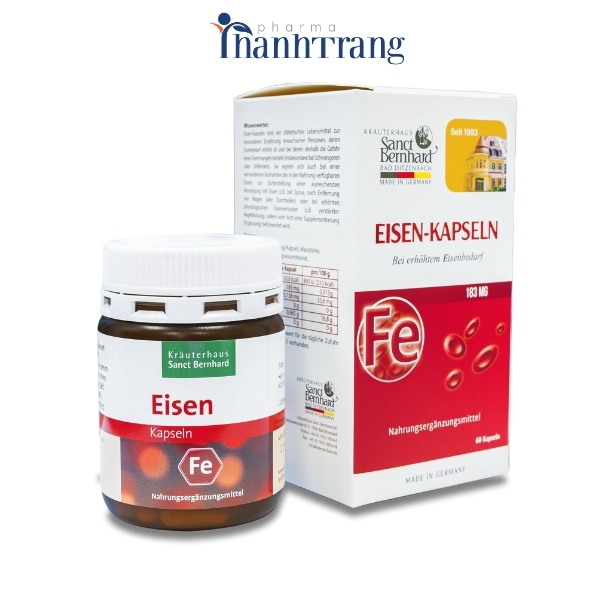 Viên uống EISEN KAPSELN hỗ trợ cải thiện tình trạng thiếu máu do thiếu sắt (hộp 60 viên)