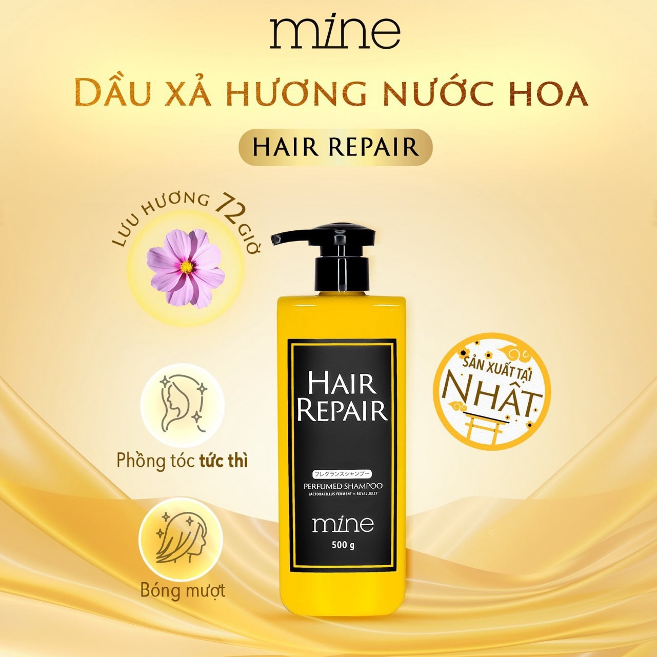 Dầu gội Mine Hair Repair Perfumed Shampoo 500g-duoc-ban-tai-PL Home & Health Store