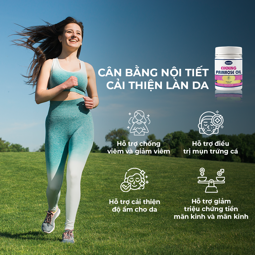 Viên Uống Austar Evening Primrose Oil – Tinh Dầu Hoa Anh Thảo (Hộp 60 viên)