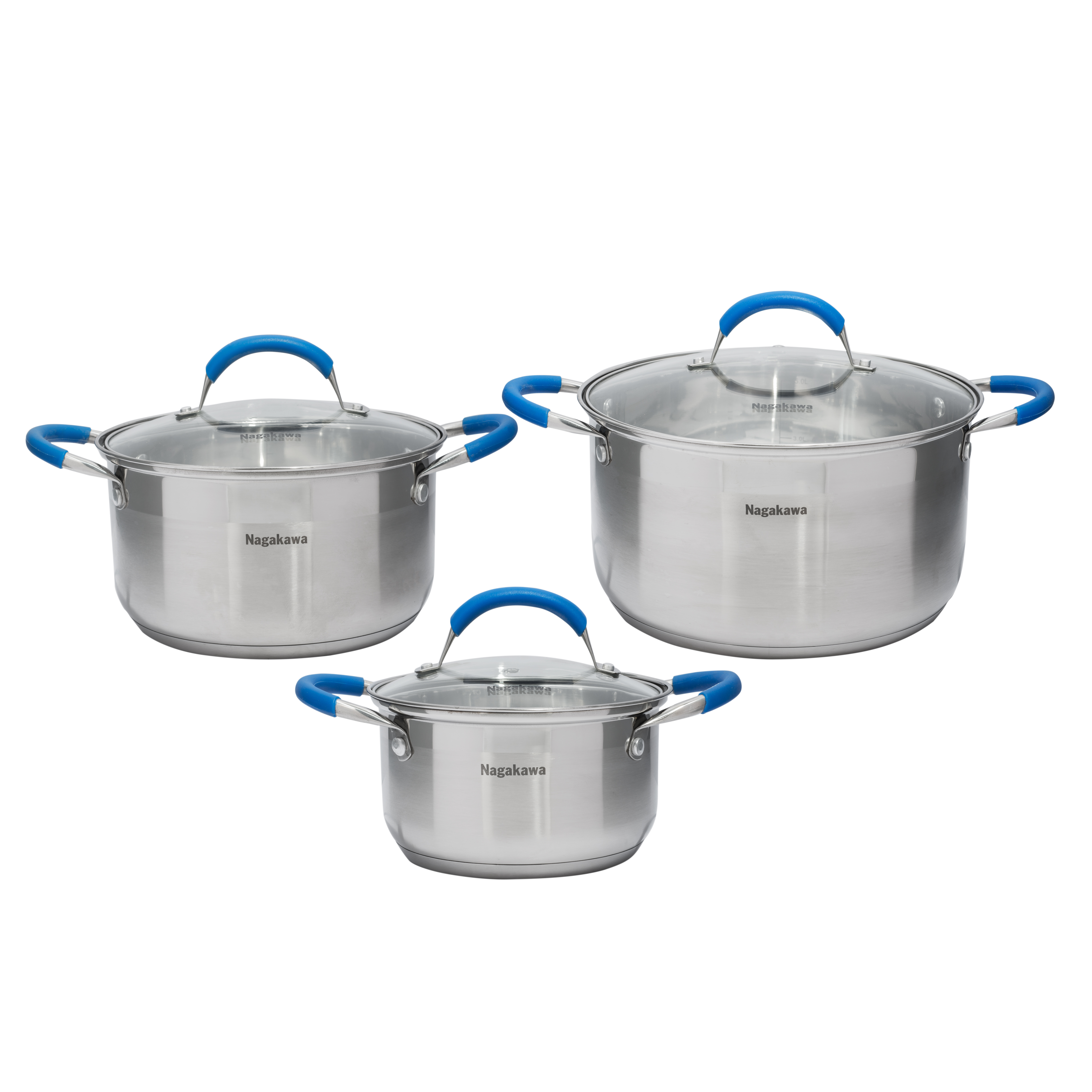 Bộ nồi inox Nagakawa NAG1302 - Phân phối chính hãng