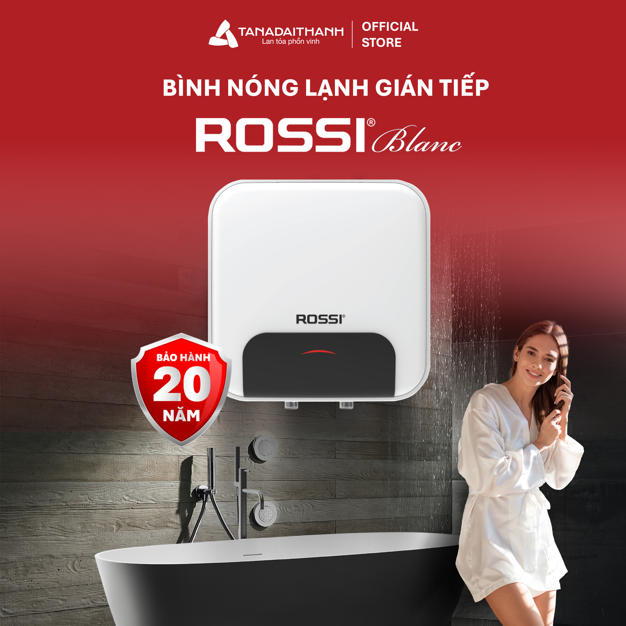 Bình nước nóng ROSSI BLANC RBC 30L SQ - 4