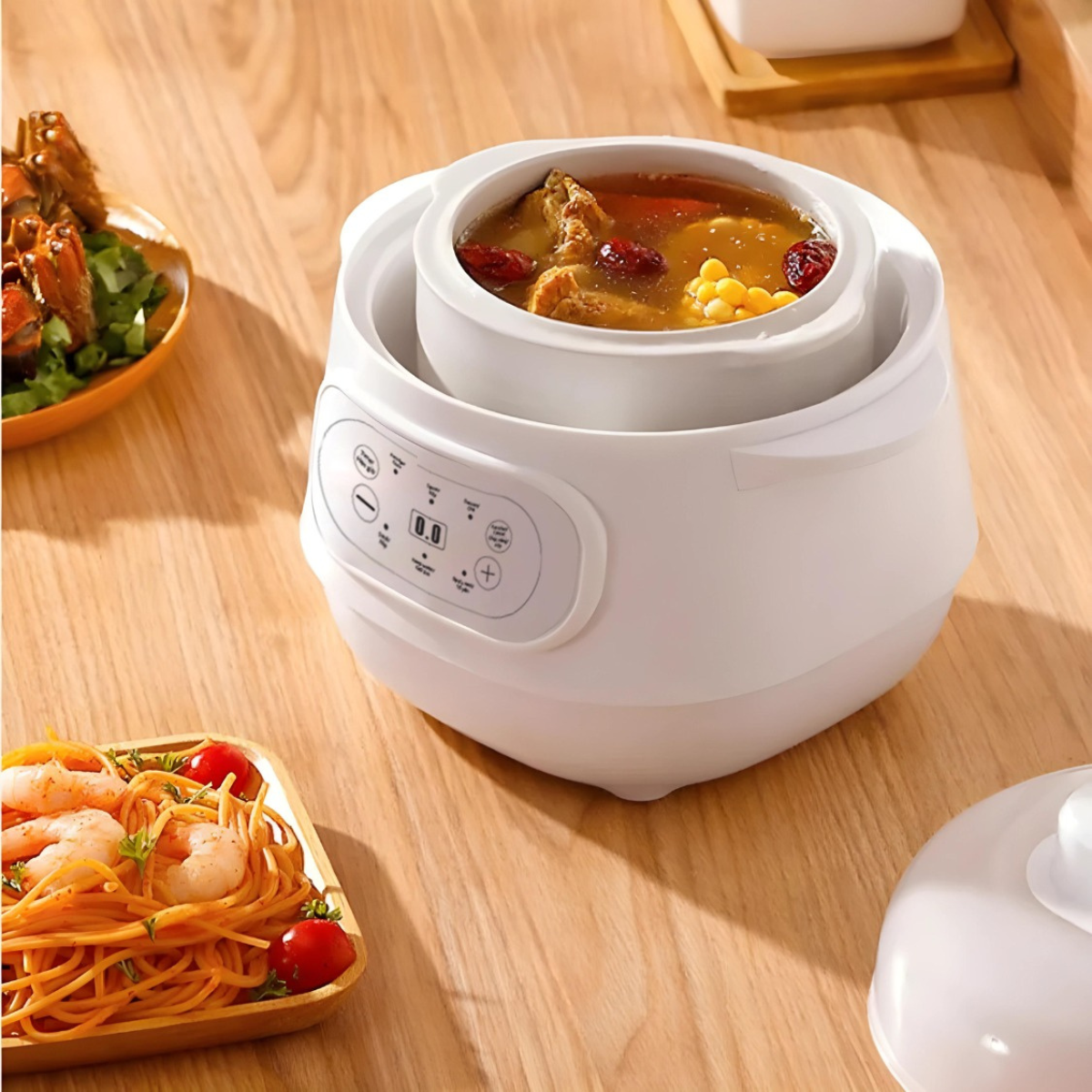 Nồi nấu cháo ăn dặm - chưng yến Mishio MK383 (1L)