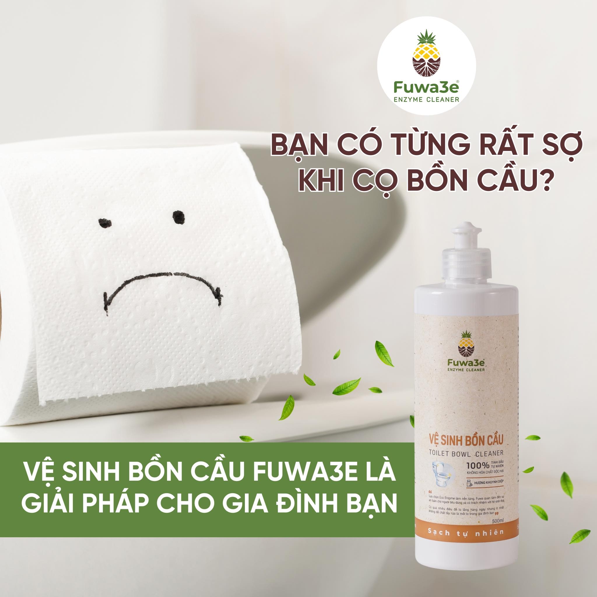 Vệ sinh bồn cầu thơm tinh dầu khuynh diệp  FUWA3E 100ml