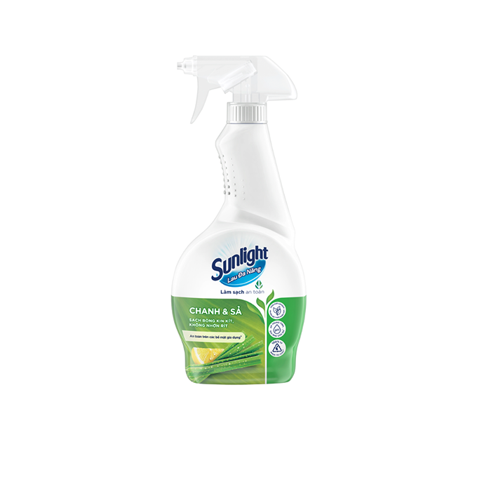 Nước lau đa năng Sunlight chanh & sả sạch bóng kin kít 500ml