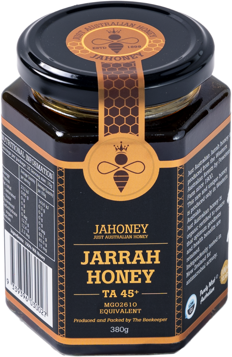 Mật ong Jahoney Jarrah TA45+ 380g (kèm túi + hộp)