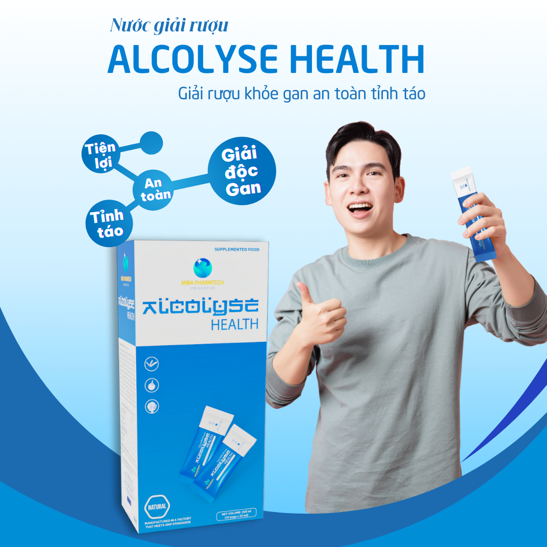 Nước uống giải rượu Alcolyse - Hỗ trợ giải độc gan, giảm tác hại do rượu (200ml) - 2