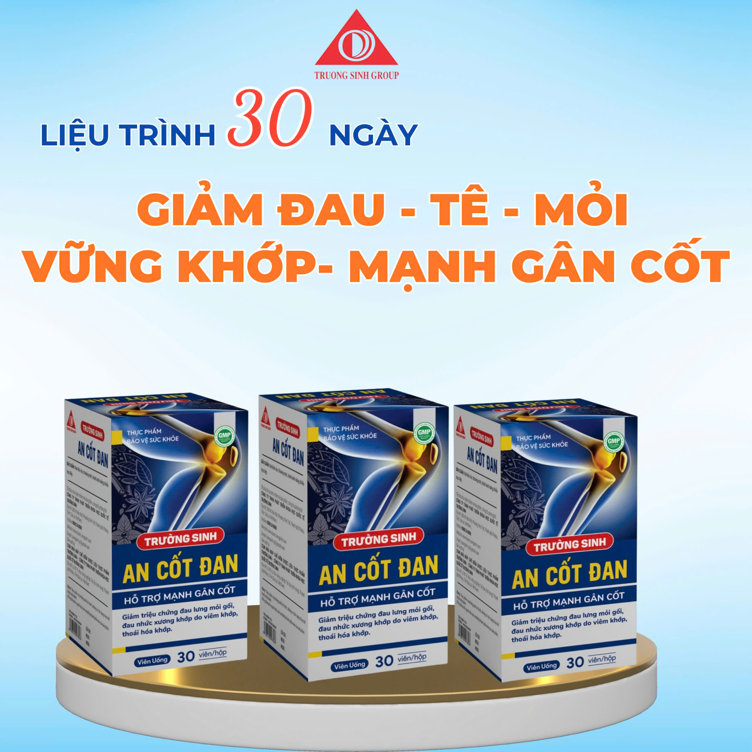 Combo 3 hộp trường sinh an cốt đan
