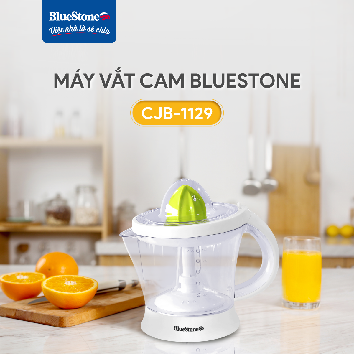 Máy Vắt Cam BlueStone CJB-1129 1 Lít 40W