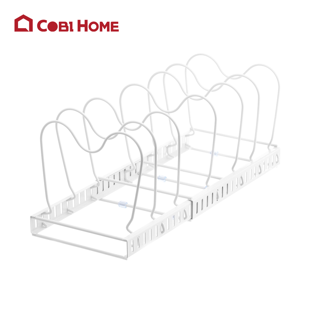 Kệ bếp inox đa năng điều chỉnh được độ dài - Trắng_342301