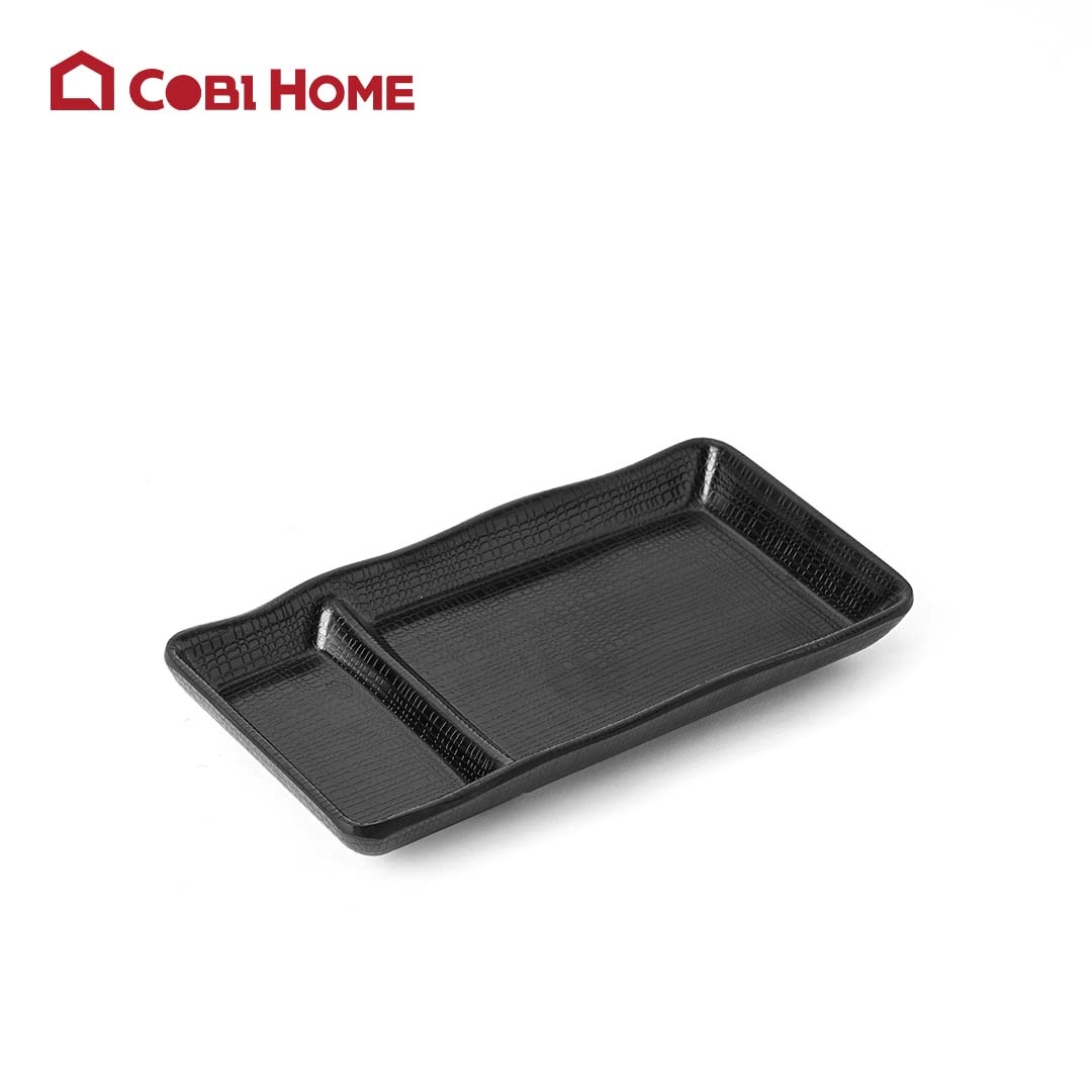 Dĩa đen Yangge hình chữ nhật Size 175*93*23_378221_BW-085 - 4