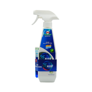 Bộ vi sinh lau chùi đa năng 3E Kleen (01 Chai 500ml + 01 ống 5ml)