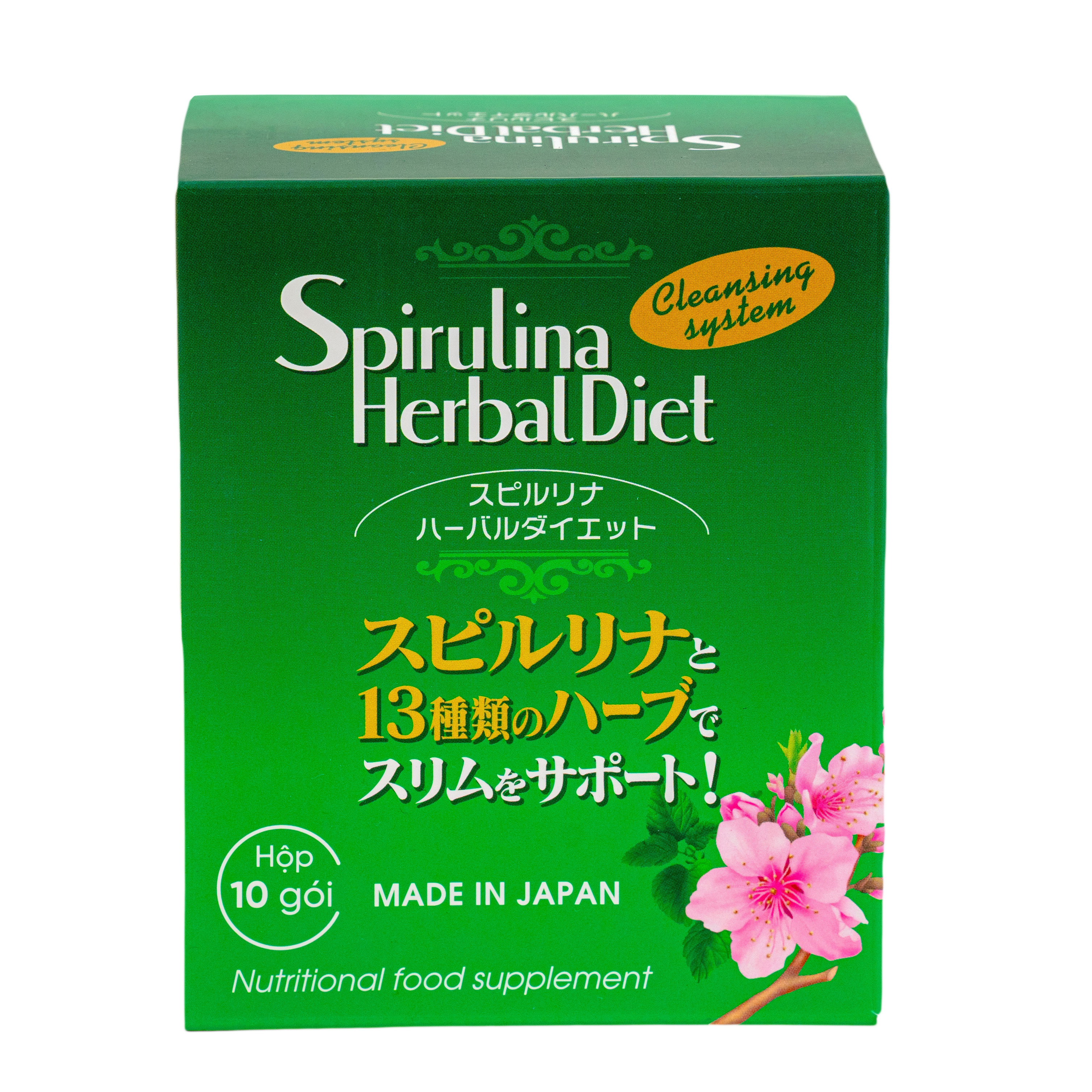 Tảo Spirulina Herbal Diet hỗ trợ giảm cân, thải độc cơ thể 20gr