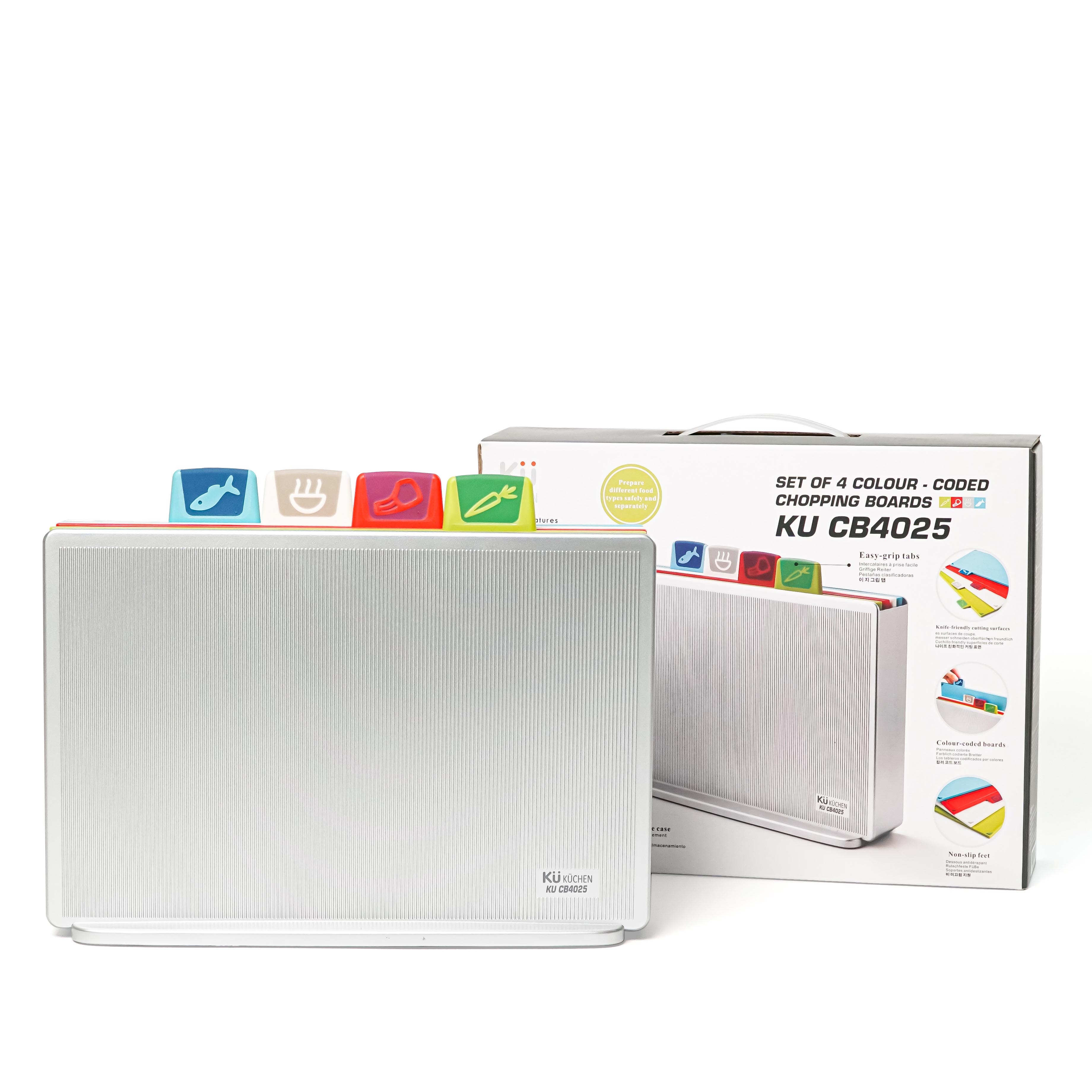 Bộ 4 thớt nhựa cao cấp KÜCHEN (FDA) KU CB4025