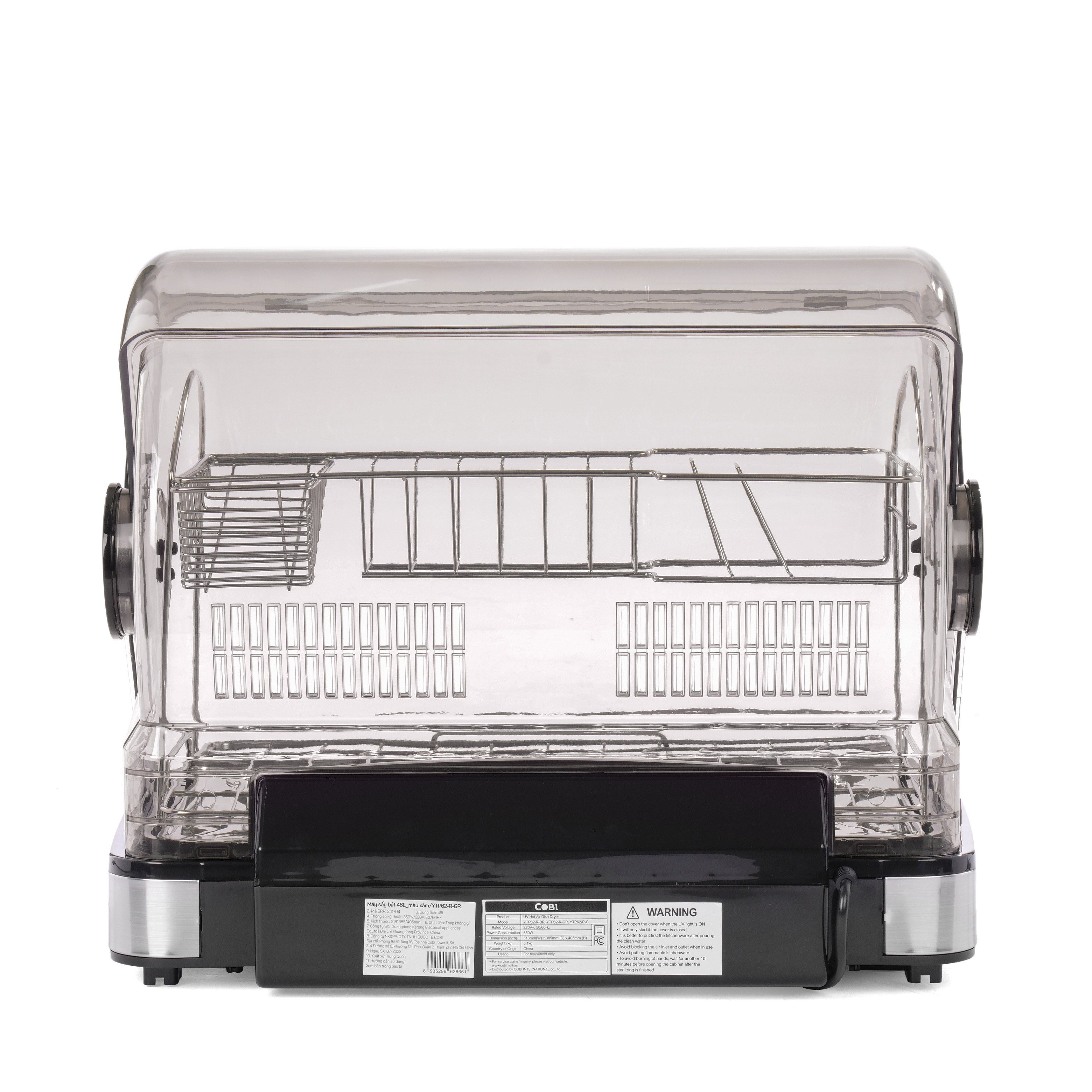 Máy sấy bát COBI 46L Màu Xám_341704