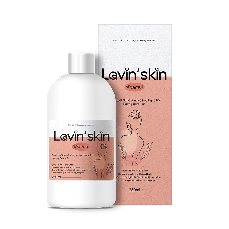 Nước tắm thảo dược cho mẹ sau sinh Lovin'skin Mama 260ml-duoc-ban-tai-Siêu Thị Ánh Nguyệt