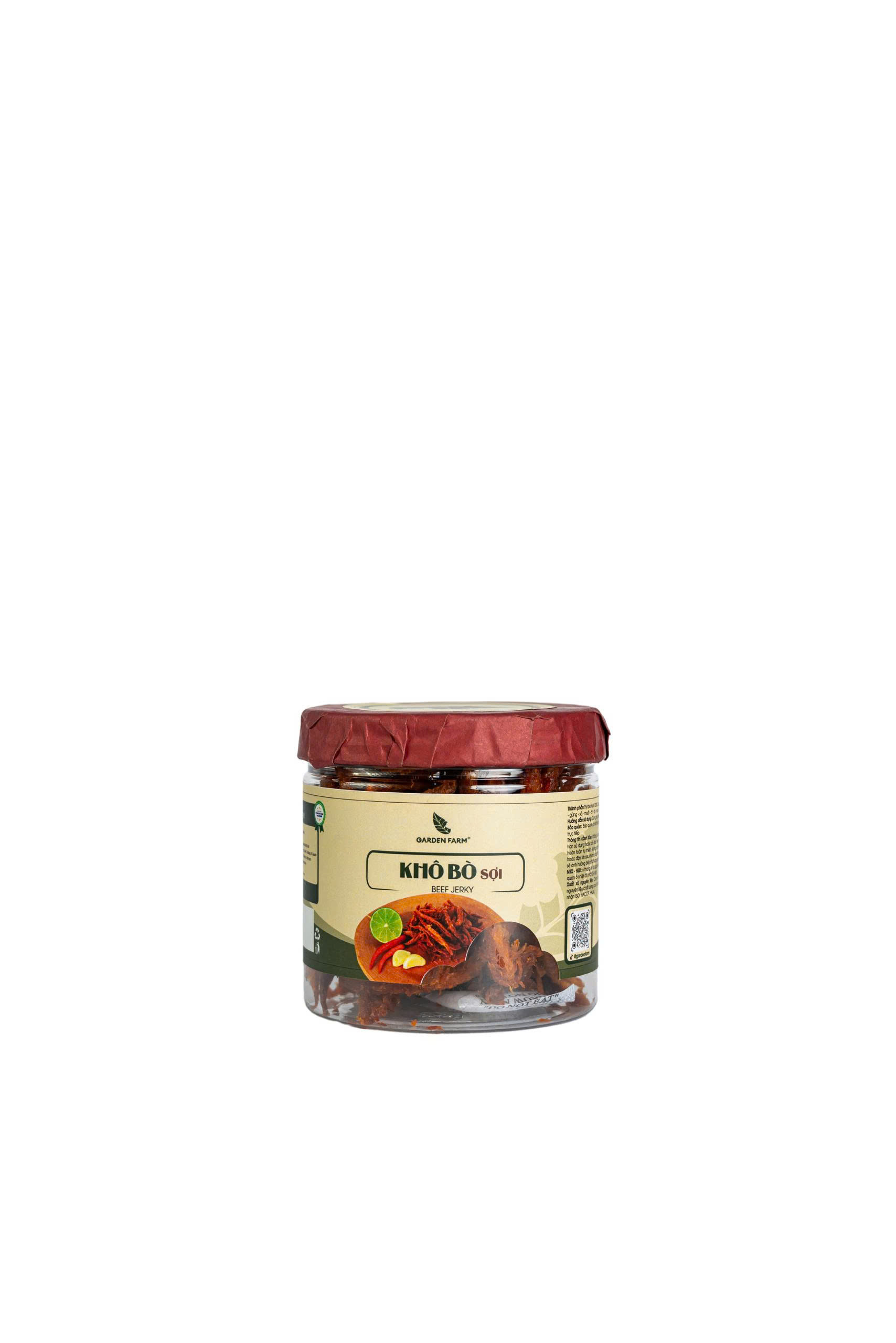 Khô bò sợi Garden Farm hũ 100g - Phân phối chính hãng