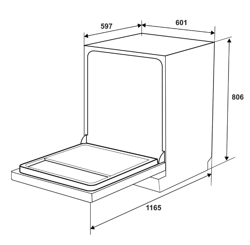 Máy rửa chén độc lập Hafele HDW-F6012S