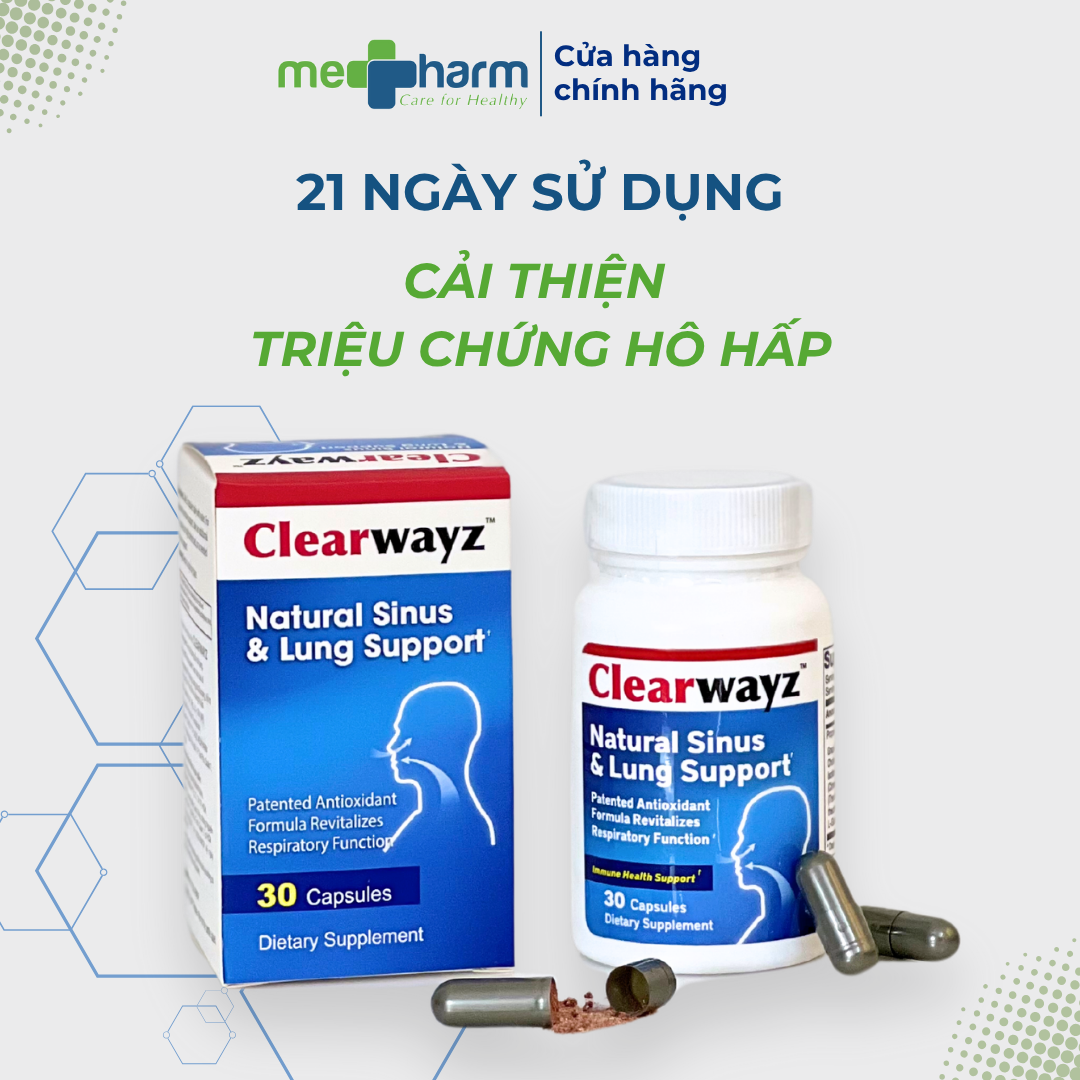 Viên uống hỗ trợ sức khỏe hô hấp Clearwayz (Hộp 30 viên) - 3