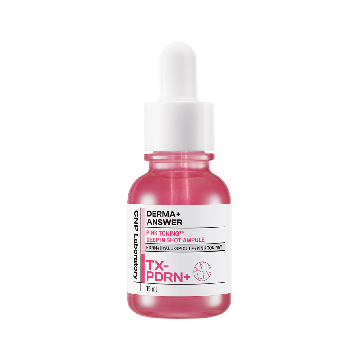 Tinh chất vi kim dưỡng sáng hồng da CNP Derma Answer Pink Toning Deep-in Shot Ampoule 15ML - Phân phối chính hãng