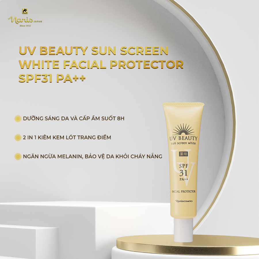 Kem chống nắng và trắng da - UV BEAUTY SUNSCREEN WHITE 40g