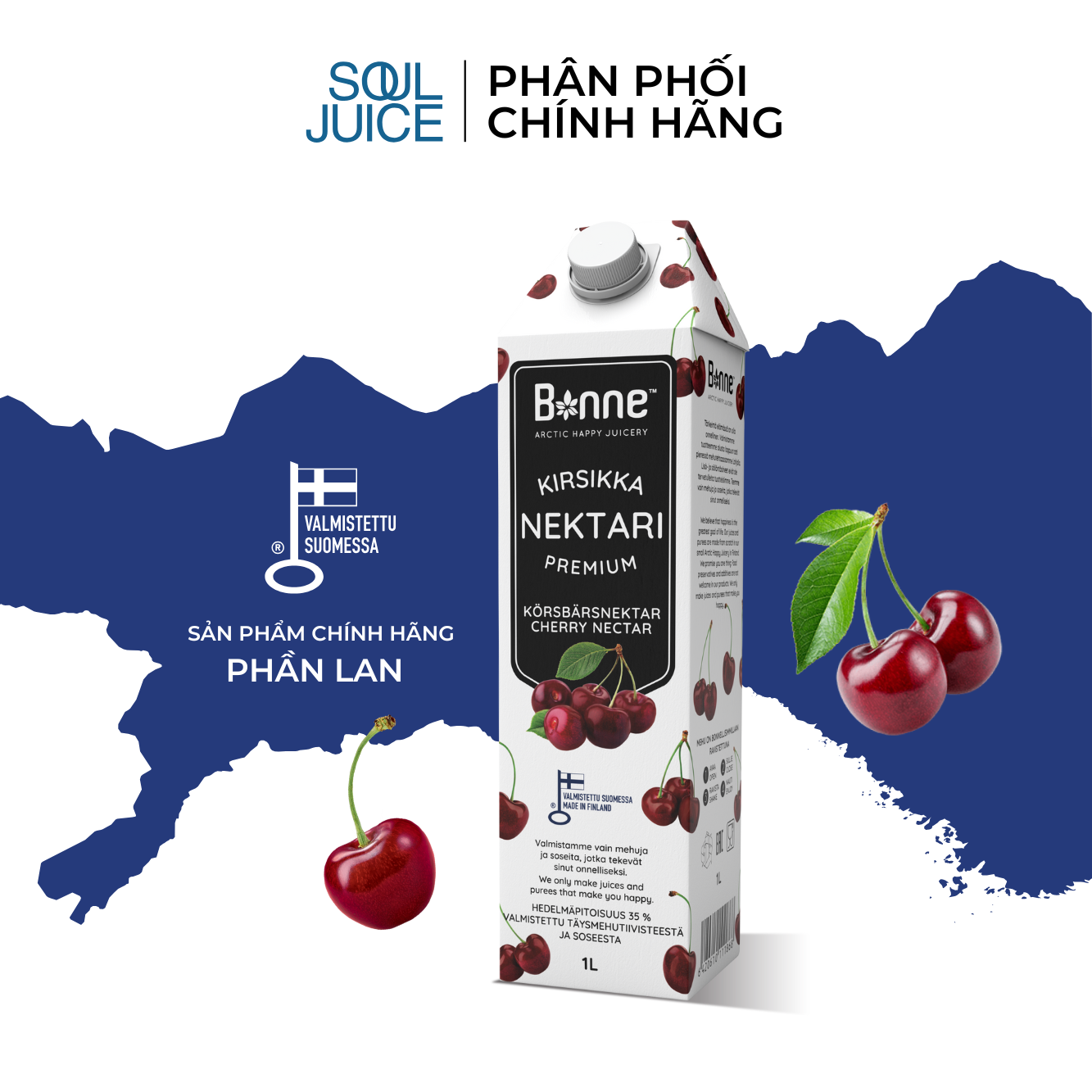 Nước ép quả cherry BONNE 1 lít - 2