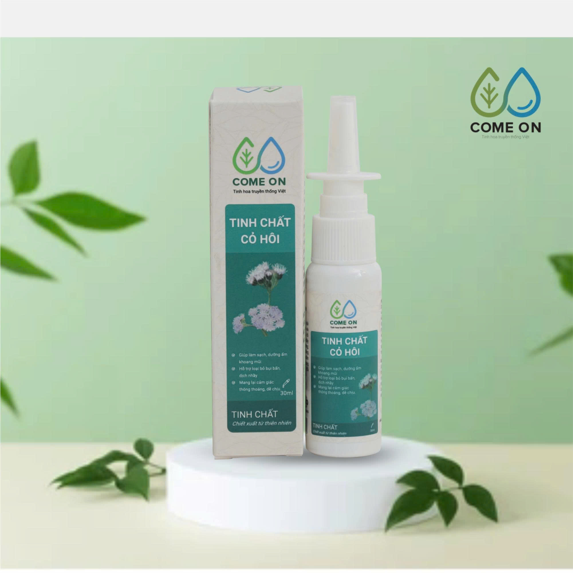 Tinh chất cỏ hôi COME ON làm sạch và dưỡng ẩm khoang mũi 30ml