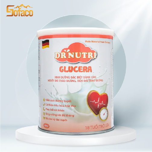 Sữa bột cho người tiểu đường Dr Nutri Glucera 900g & 400g