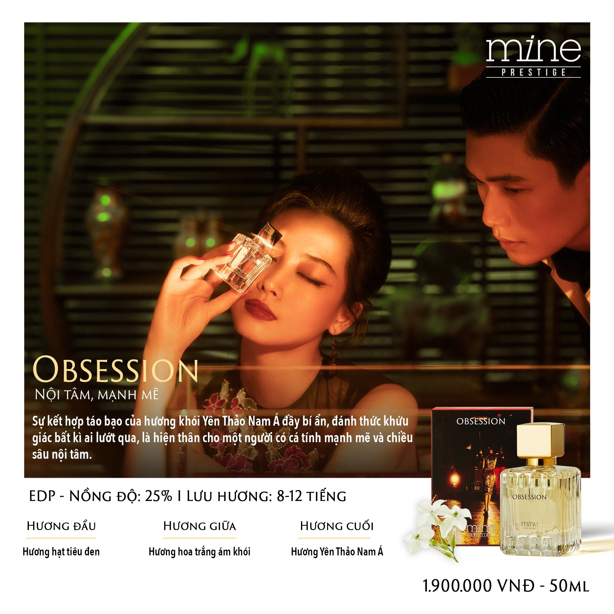 Nước hoa Mine Obsession lưu hương 8-12h 50ml