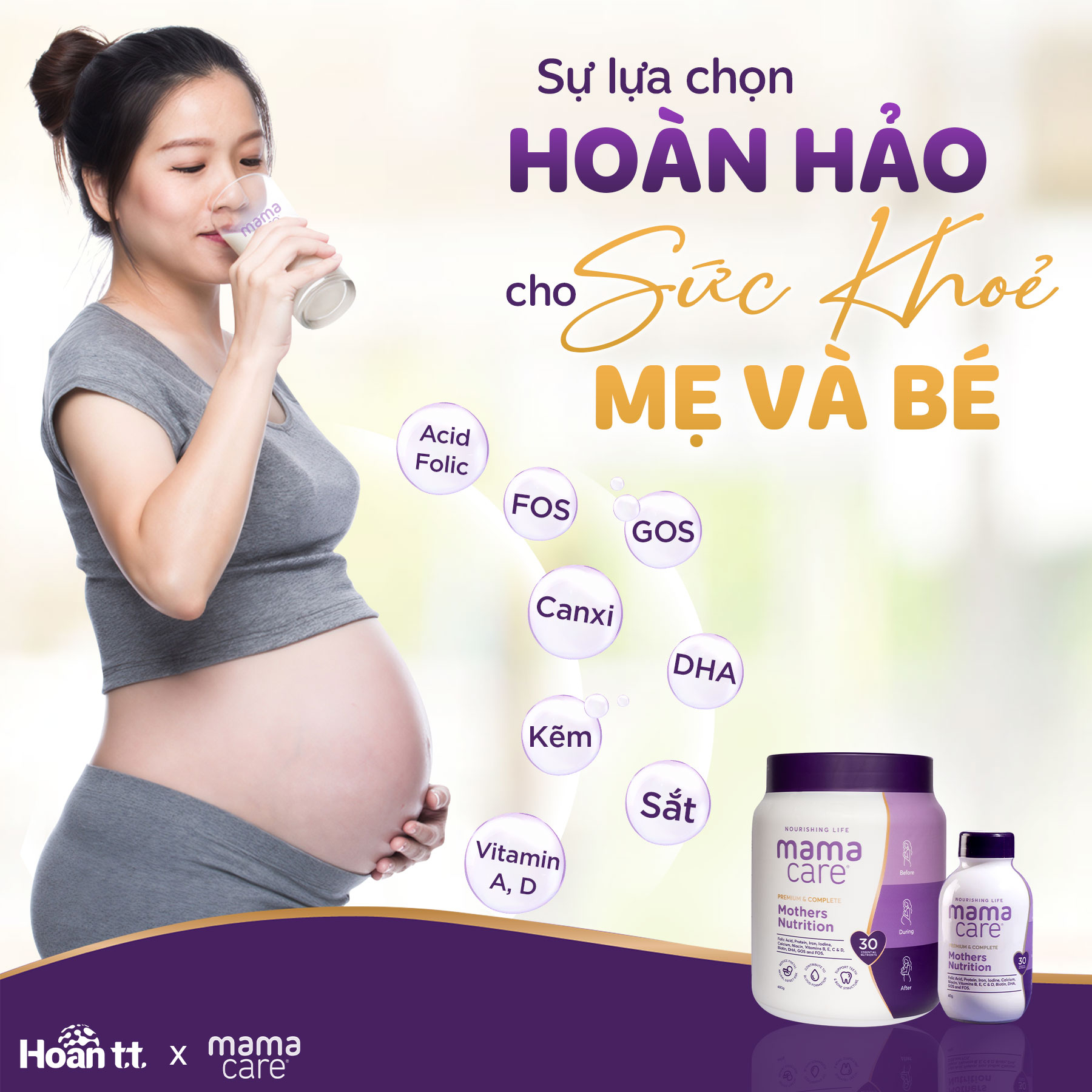 Sữa MamaCare Mothers Nutrition dành cho bà bầu 480g