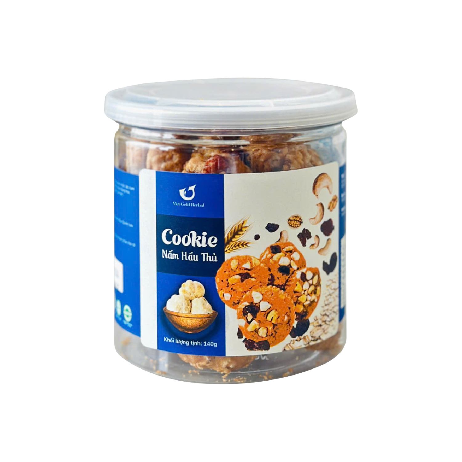 Bánh cookie nấm hầu thủ 140gr - Phân phối chính hãng