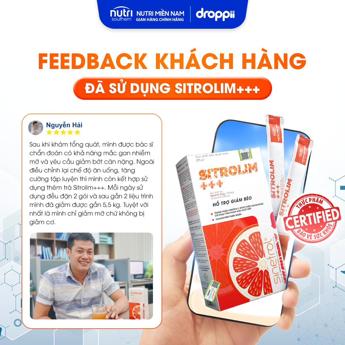 Thực phẩm bảo vệ sức khỏe SITROLIM +++