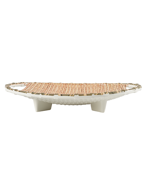 Dĩa mây tre đan oval có tay cầm Size 30.5_JM181001_378160