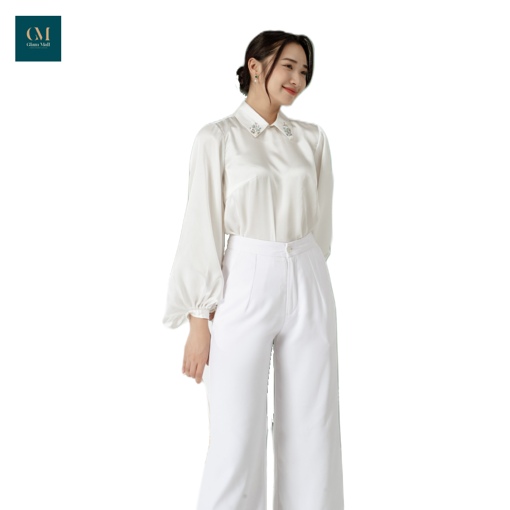 Áo lụa tay phồng Doris-duoc-ban-tai-PL Home & Health Store