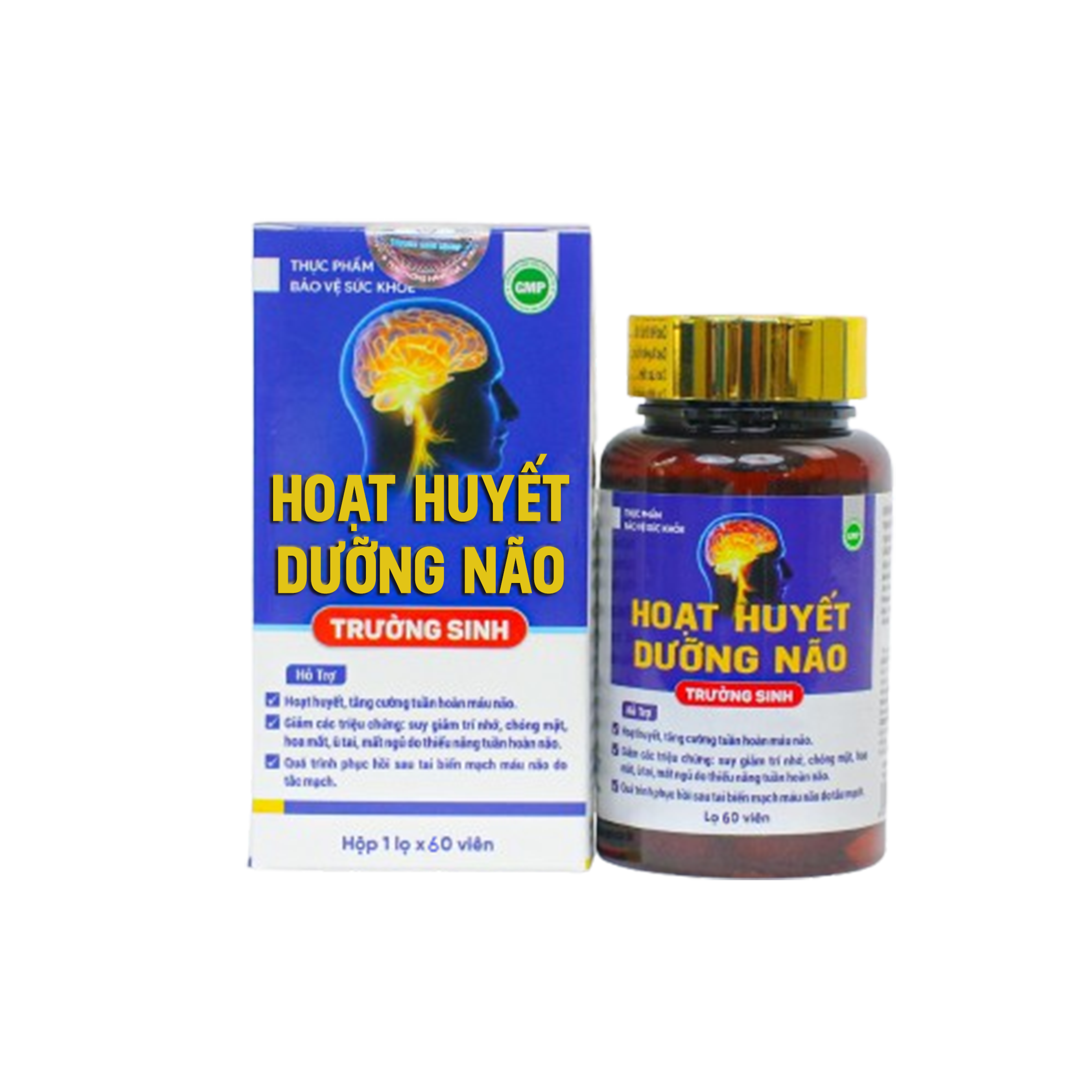 TPBVSK Hoạt huyết dưỡng não Trường Sinh Hộp 60v - Phân phối chính hãng