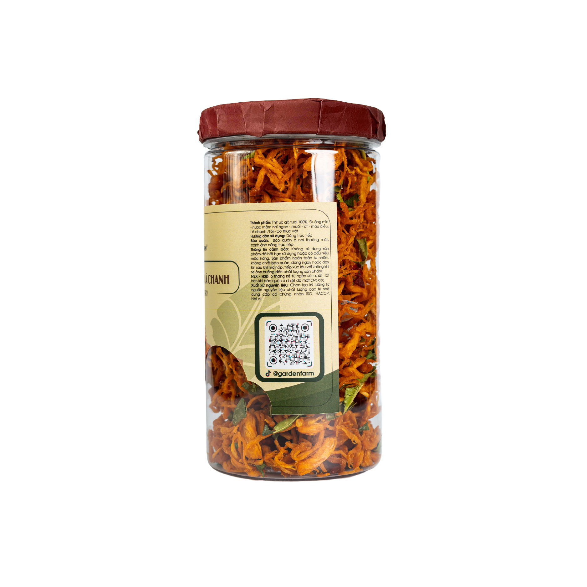 Khô Gà lá chanh Garden Farm (hũ 250g)