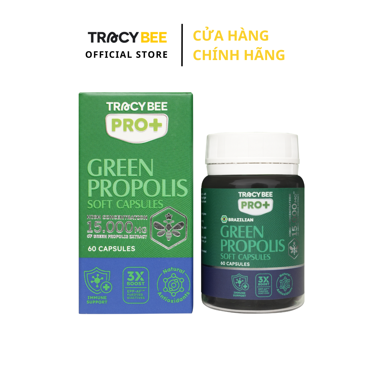 Viên uống Keo Ong Xanh Propolis Tracybee  (60 viên)