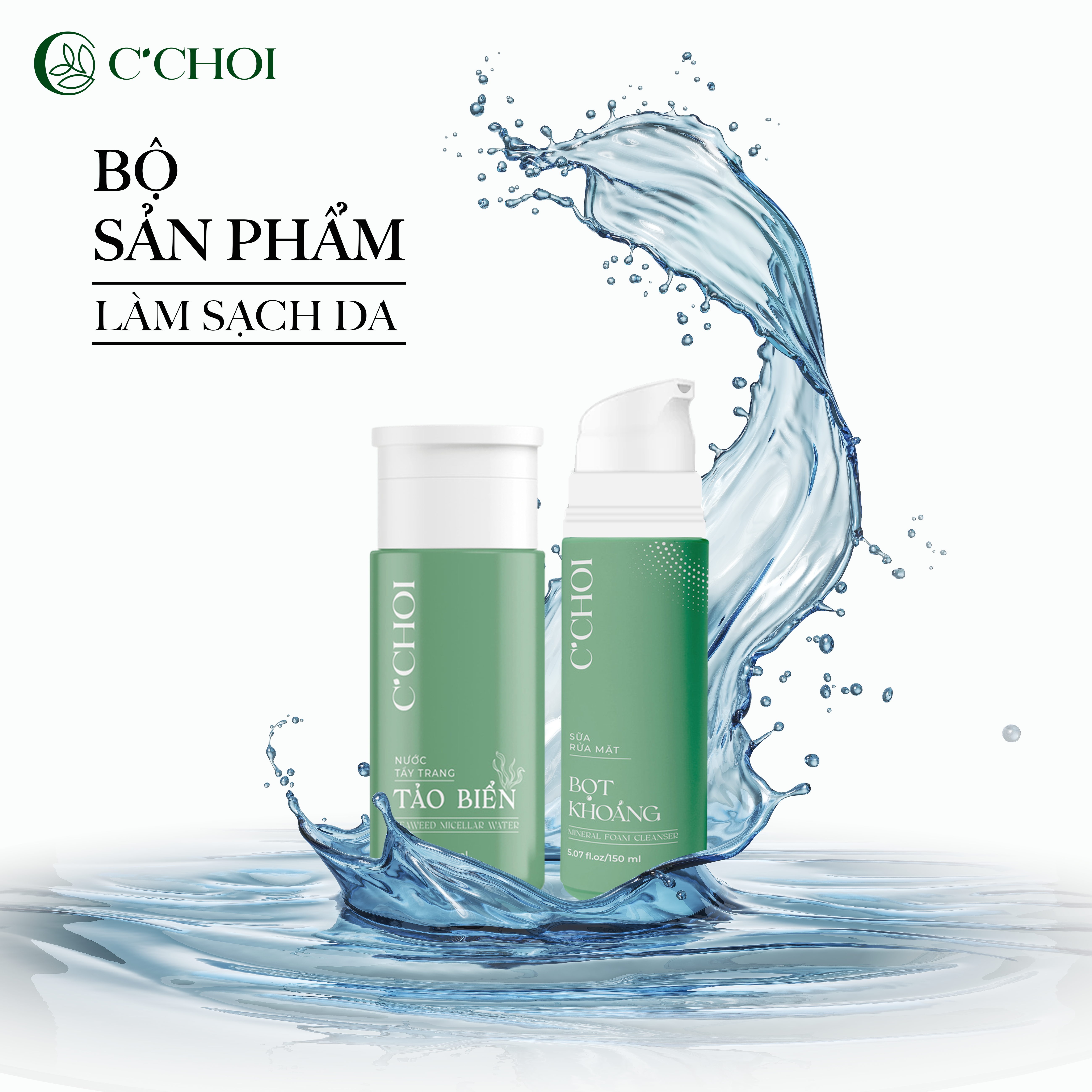 Bộ sản phẩm làm sạch da C’Choi - Phân phối chính hãng