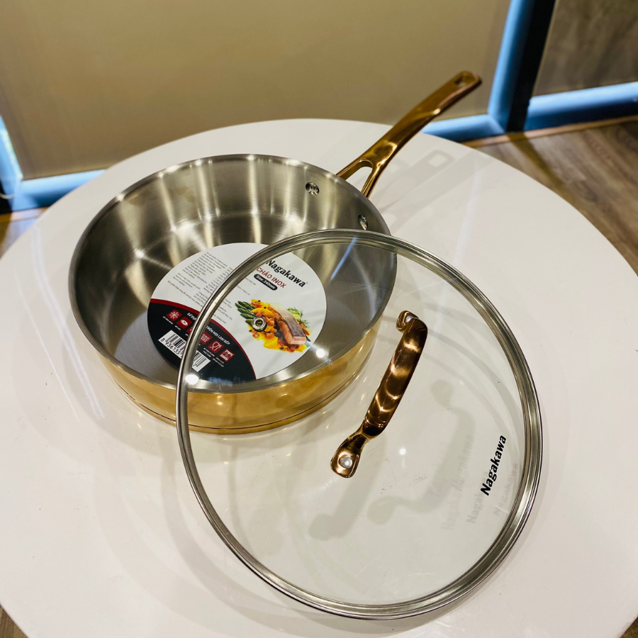 Chảo inox Nagakawa NAG1358-24P - 2