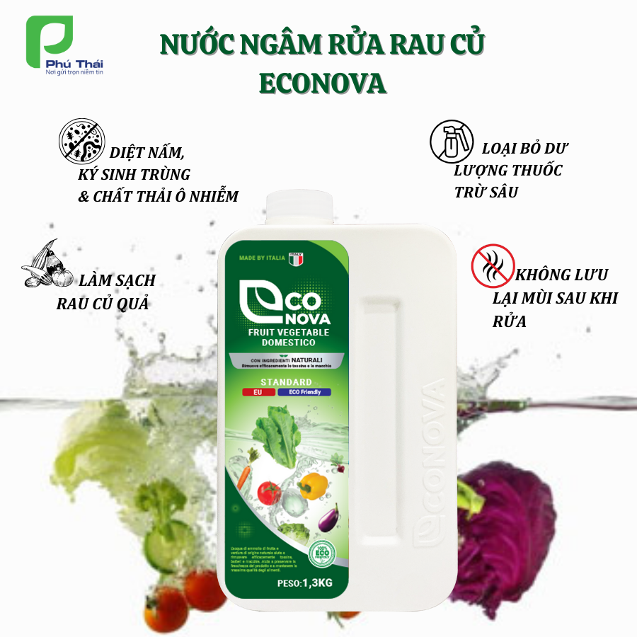 Nước ngâm rửa rau củ quả Econova (Chai 1.3kg)-duoc-ban-tai-Siêu Thị Ánh Nguyệt