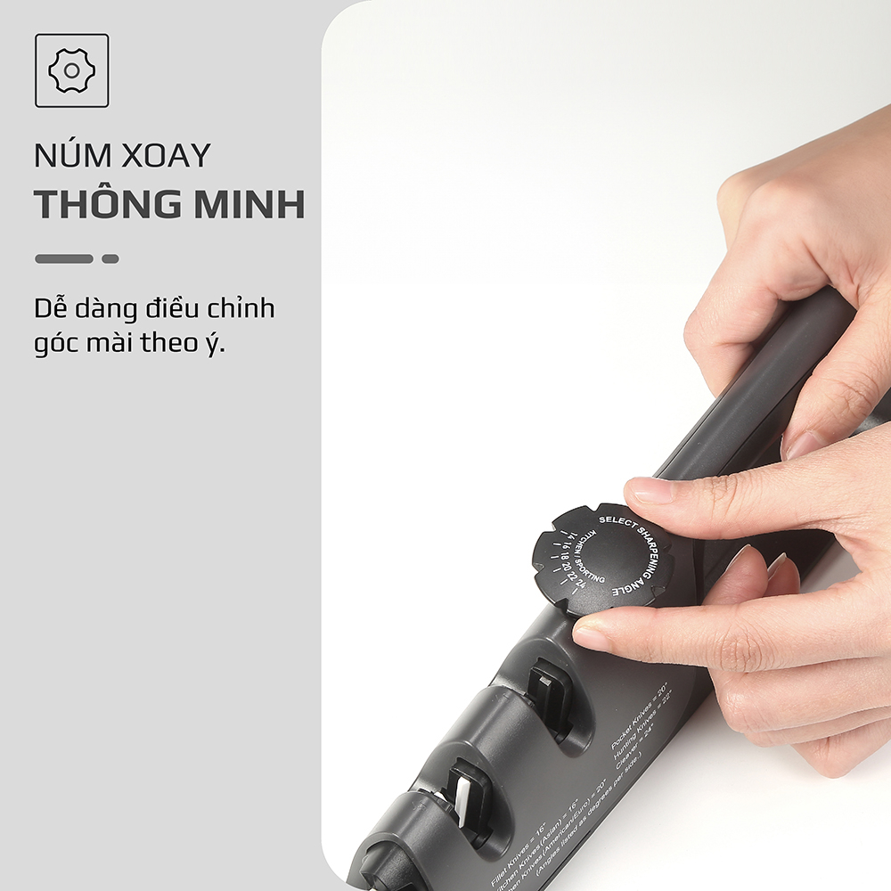 Dụng cụ mài dao 3 tầng Olivo KS1