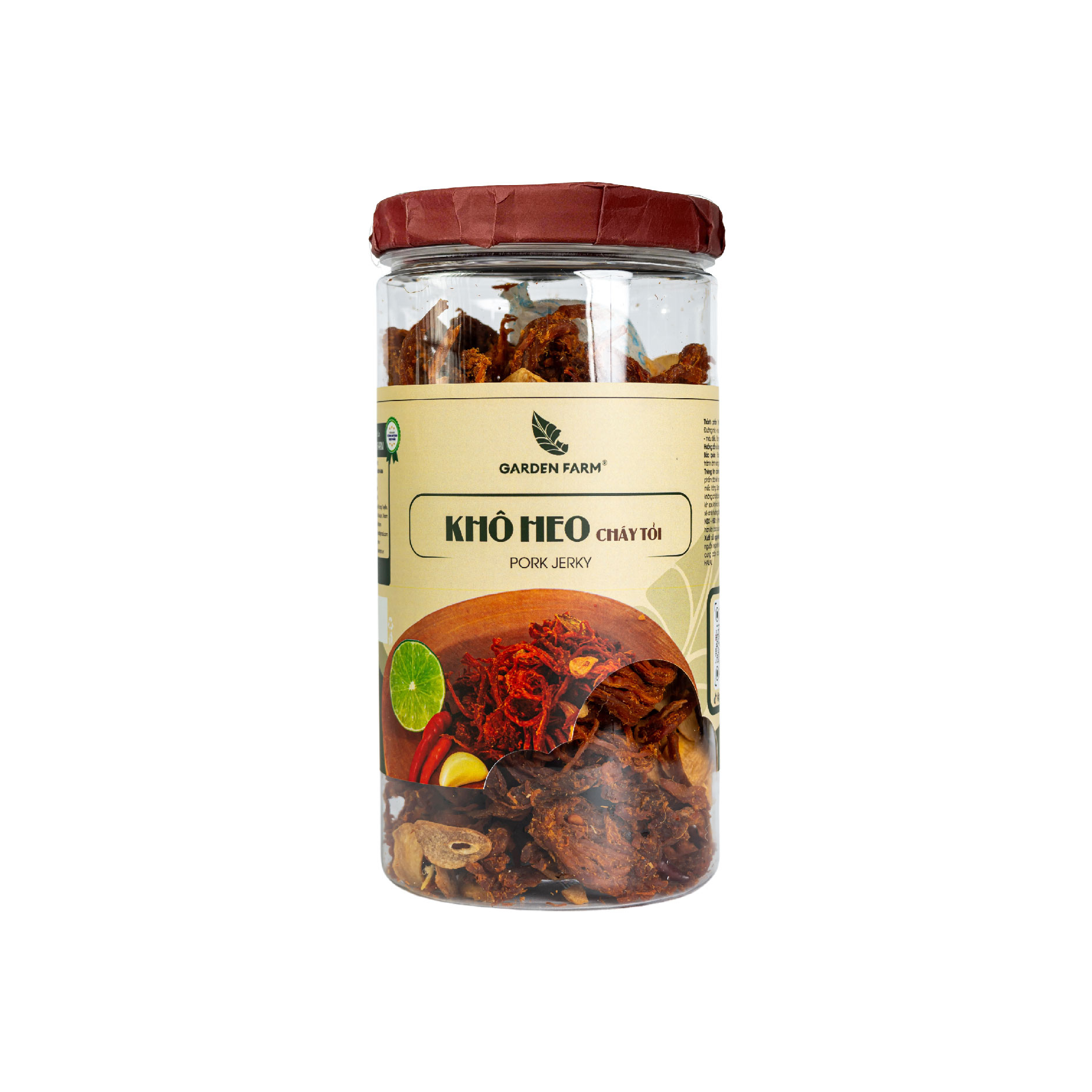 Khô Heo cháy tỏi Garden Farm (hũ 250g) - Phân phối chính hãng