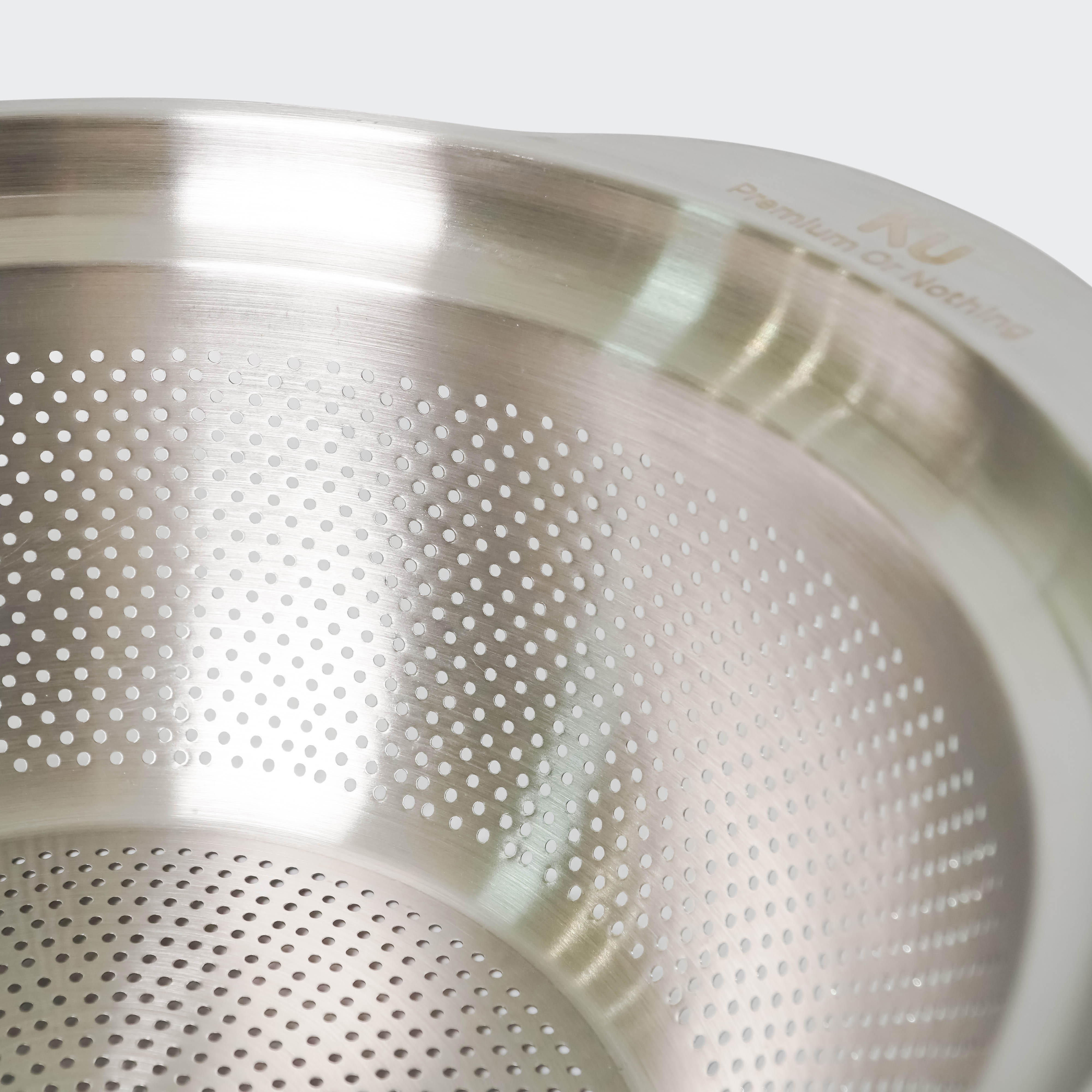 Set rổ - chậu 2 món 23cm inox 304 mã SW-021-1 - 4
