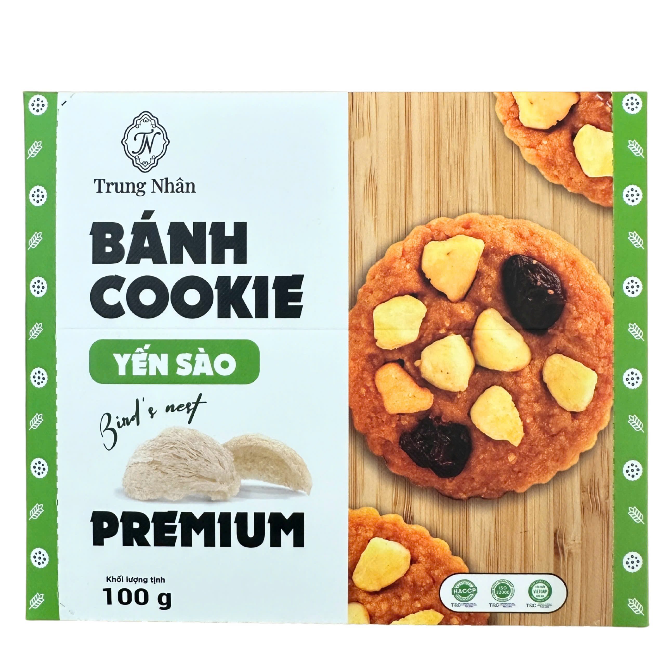 Bánh Cookie Yến Sào Premium 100g - Phân phối chính hãng