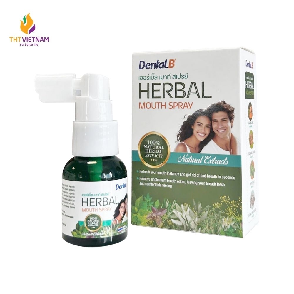 Xịt thơm miệng thảo dược Dental B Thái Lan 25ml