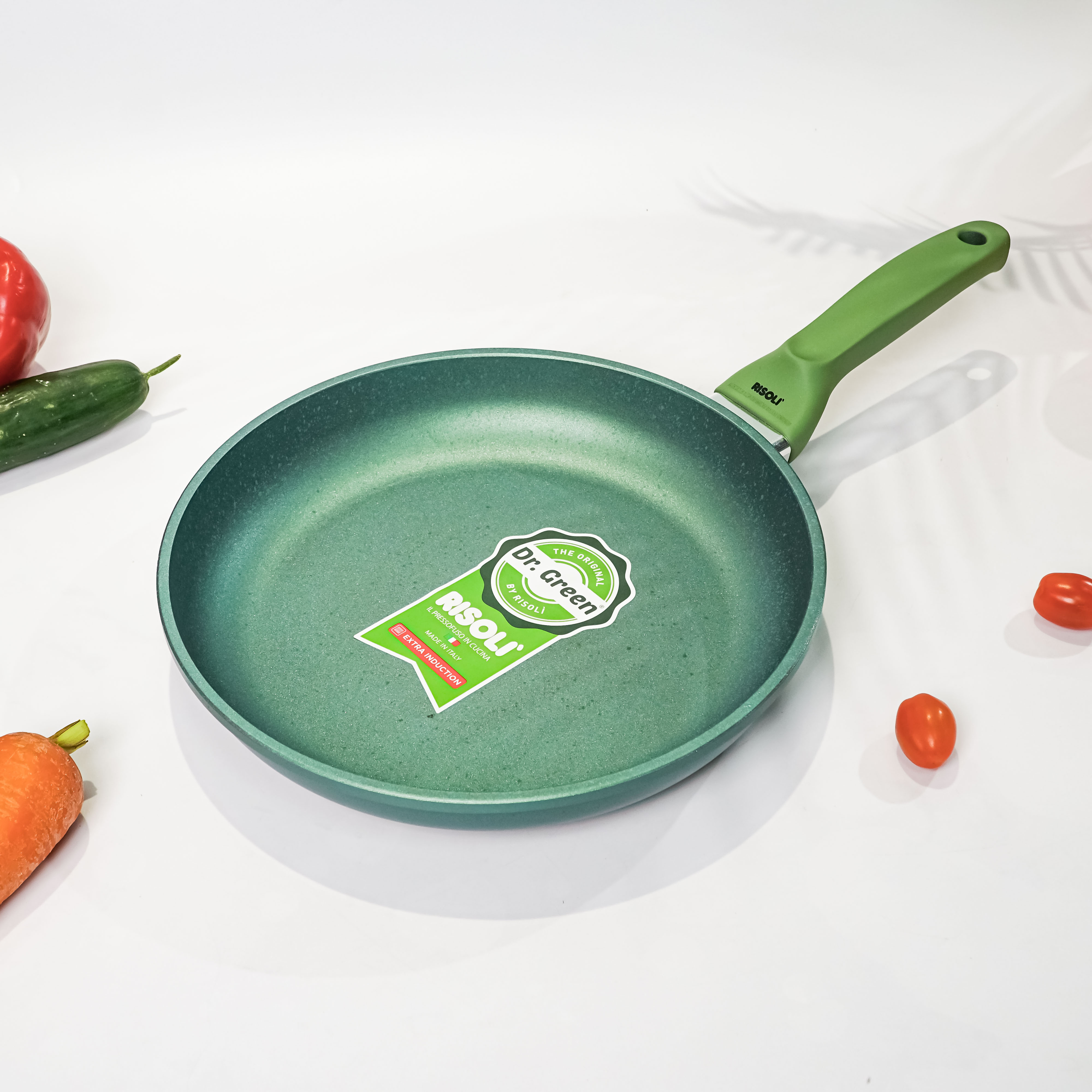 CHẢO CHỐNG DÍNH DR.GREEN® EXTRA INDUCTION - Model: CHAORisoli-00103DRIN/28