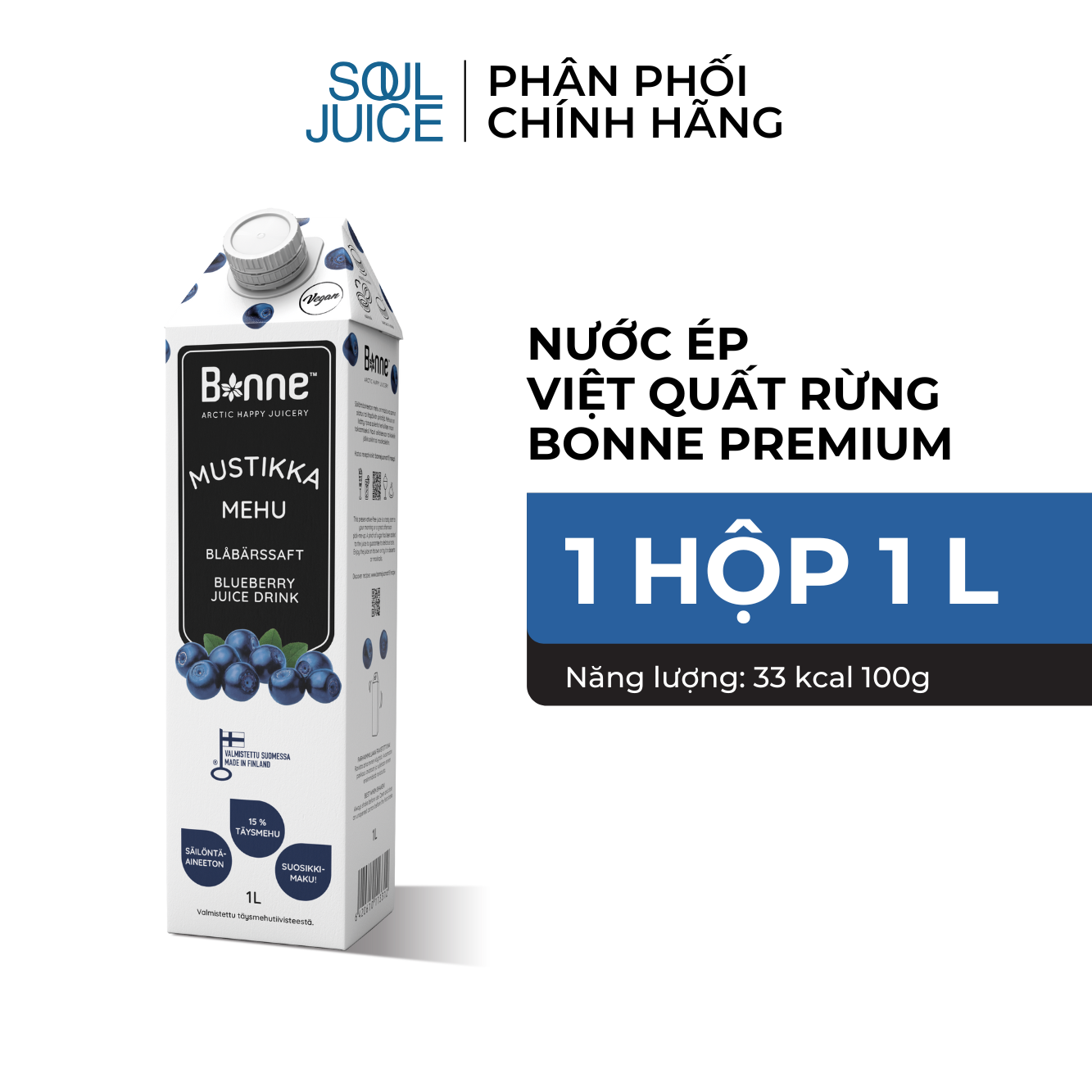 Nước ép quả việt quất rừng BONNE 1 lít - 4